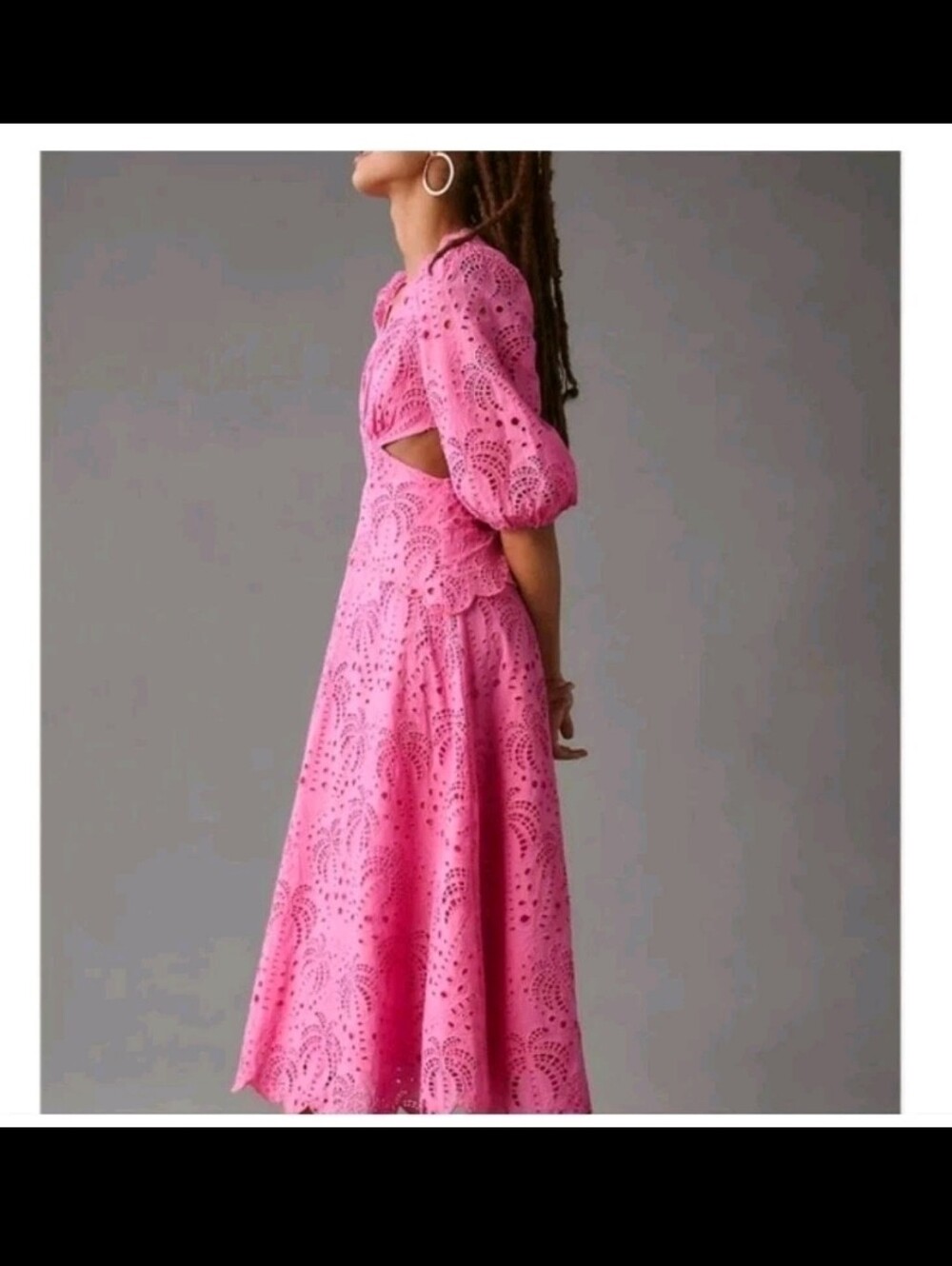 Farm Rio Pink Richilieur Mididress - Picture 2 of 7